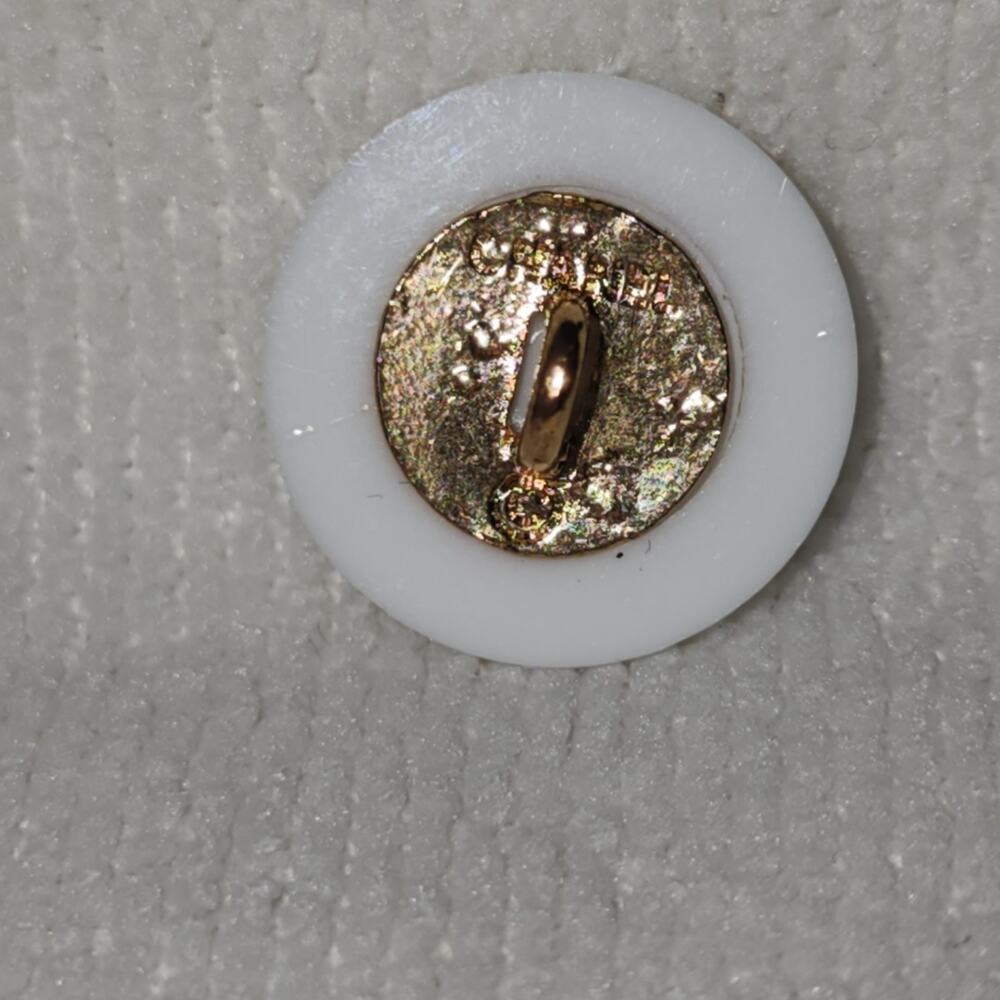White & Gold CC Button - Picture 10 of 12